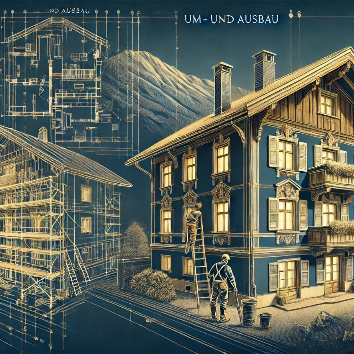 Innenausbau eines Bestandsgebäudes in Kitzbühel – hochwertiger Umbau durch Bucher Bau mit Feingefühl für Raum, Struktur und Atmosphäre