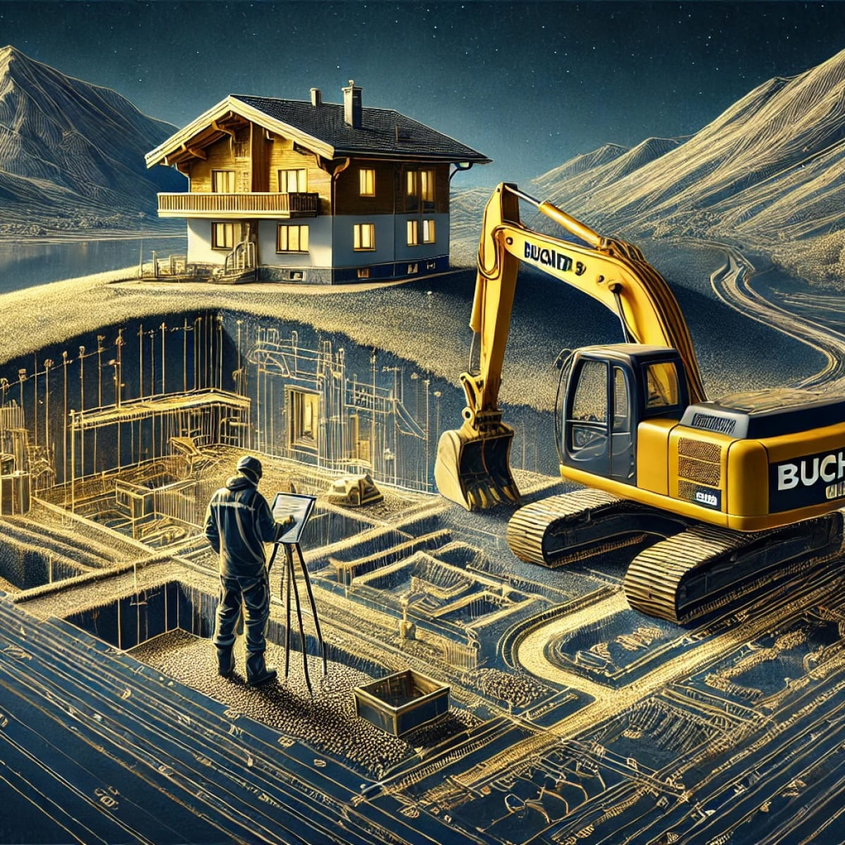 Baustellenlogistik in Tirol – Erdbau und Transportlösungen von Bucher Bau mit Geländeerfahrung und modernem Fuhrpark