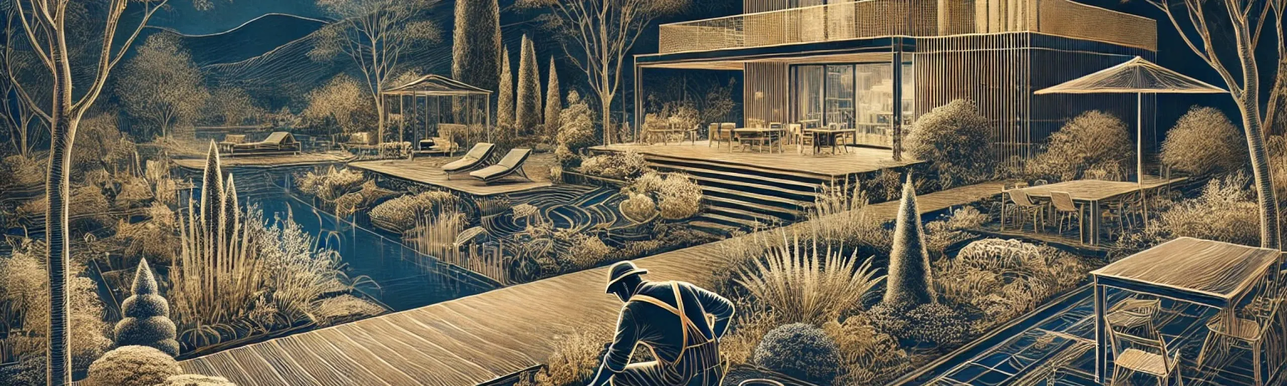 Natürliches Biotop im Tiroler Garten – Wasserlandschaft von Bucher Bau